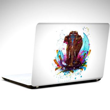 Dekolata Renkli Fil 37x26 cm Laptop Sticker