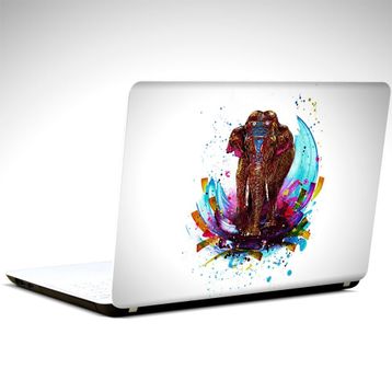 Dekolata Renkli Fil 37x26 cm Laptop Sticker