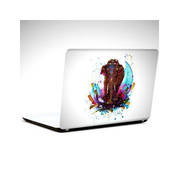 Dekolata Renkli Fil 39x27 cm Laptop Sticker