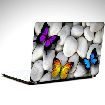Dekolata Renkli Kelebekler 39x27 cm Laptop Sticker
