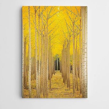 Dekolata Sarı Ağaçlar 20x30 cm Kanvas Tablo