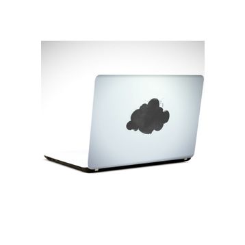 Dekolata Siyah Bulut 34x24 cm Laptop Sticker