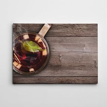 Dekolata Siyah Çay 50x70 cm Kanvas Tablo