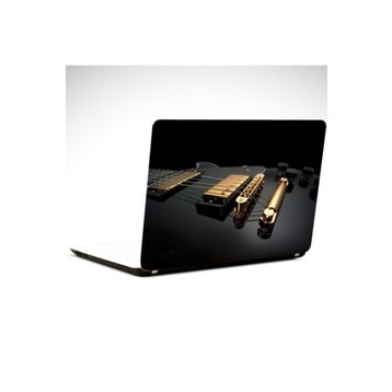 Dekolata Siyah Gitar 37x26 cm Laptop Sticker