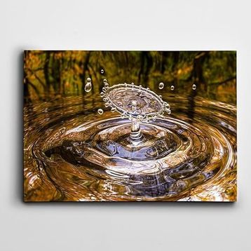 Dekolata Su Damlacığı 60x85 cm Kanvas Tablo