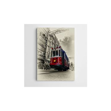 Dekolata Tren 70x100 cm Kanvas Tablo