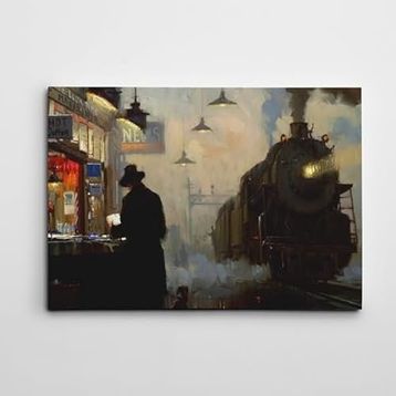 Dekolata Tren 85x120 cm Kanvas Tablo