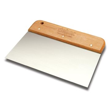 Dekor 17 cm Geniş Ahşap Saplı Spatula