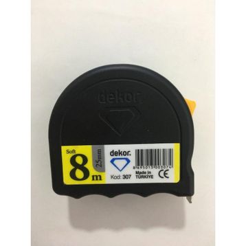 Dekor 307 Siyah 8 mtx25 mm Şerit Metre