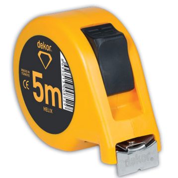 Dekor 851 5 m x 19 mm Helix Uzunluk Şerit Metre