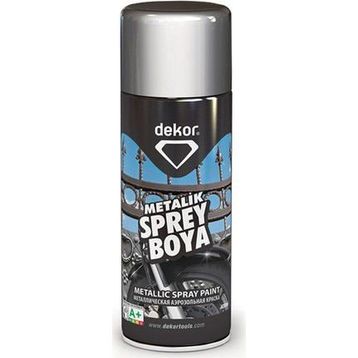 Dekor Metalik Gri 400 ml Sprey Boya
