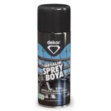 Dekor Metalik Siyah 400 ml Sprey Boya