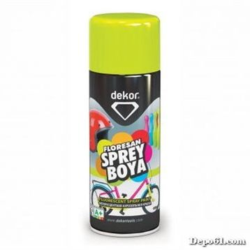 Dekor Sarı Floresan 400 ml Sprey Boya