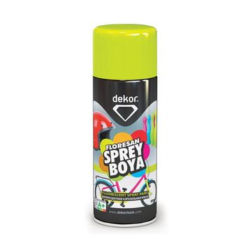 Dekor Yeşil Floresan 400 ml Sprey Boya