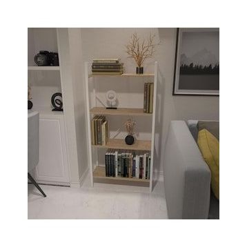 Dekoratif Beyaz Kitaplık Ahşap Çok Amaçlı Raf Mini Kİtaplık