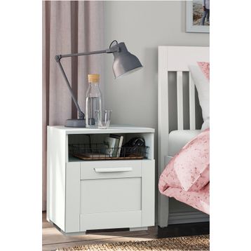 Dekorex KMD110-Ceviz Tek Çekmeceli Komodin