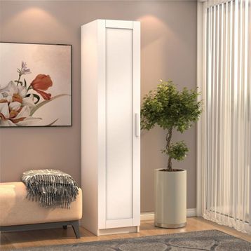 Dekorex Mnt 112 1 Kapaklı 5 Bölmeli Beyaz Dolap