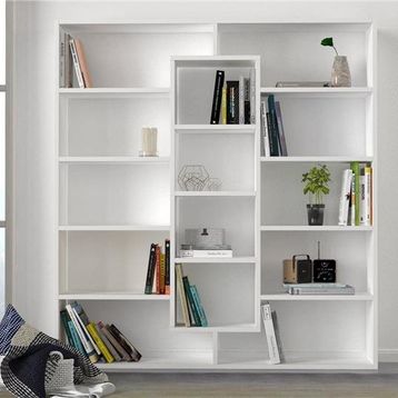 Dekorister Ample Beyaz Kitaplık