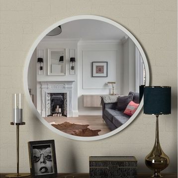 Dekorister Exclusive Beyaz Glob Ayna