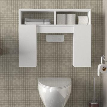 Dekorister Geronimo Beyaz Banyo Dolabı