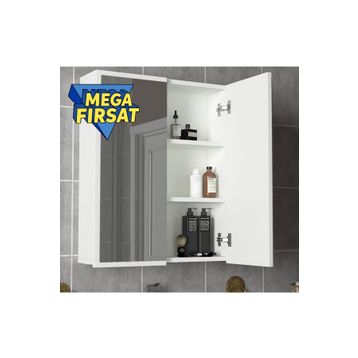 Dekorister Kayla Beyaz Banyo Üst Dolabı