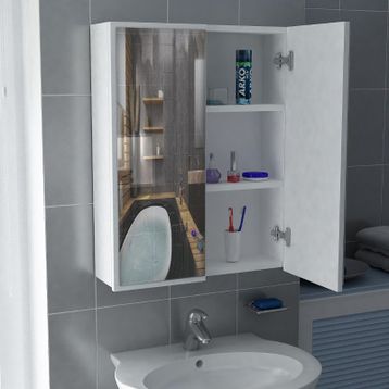 Dekorister Kayla Beyaz Banyo Üst Dolabı
