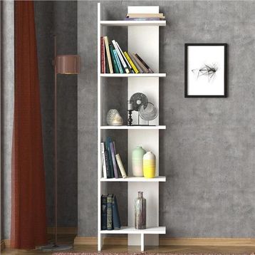 Dekorister Perla Beyaz Kitaplık