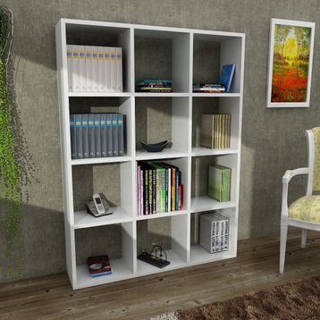 Dekorister Ultimate Beyaz Kitaplık