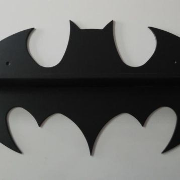 Dekorjinal Batman Ahşap Duvar Rafı