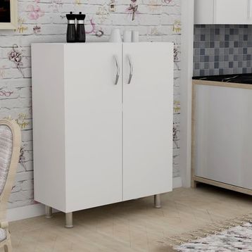 DEKOROSSO Beyaz Just Çok Amaçlı Dolap Mutfak Dolabı