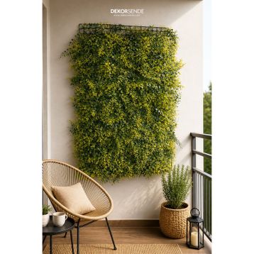 Dekorsende 40X60 cm Çim Plaka Mazı Yapay Bitki