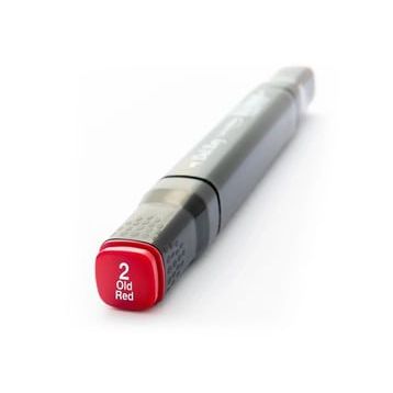 Del Rey 5789591 Twin Marker R2 Old Red Keçe Uçlu Kalem