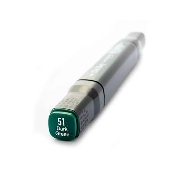 Del Rey 5789657 Twin Marker BG51 Dark Green Keçe Uçlu Kalem