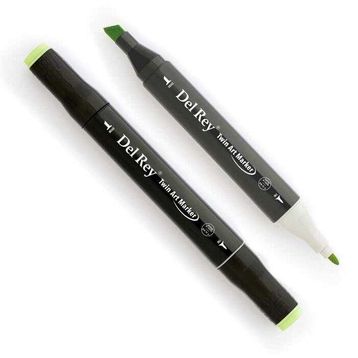 Del Rey Twin Marker GY175 Lime Green Keçe Uçlu Kalem