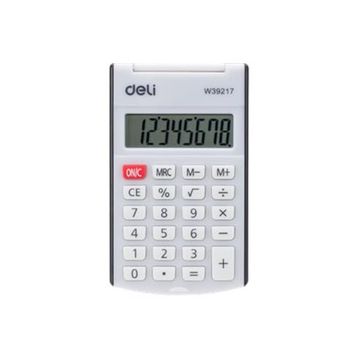 Deli 39217 Siyah Kapaklı Mini Hesap Makinası
