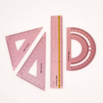 Deli G02404 4'lü 15 cm Cetvel Seti