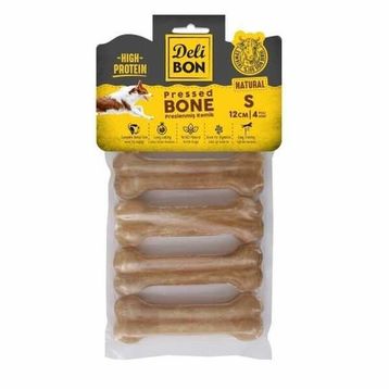 Delibon Naturel Deri Press Small 12 cm Köpek Kemik Ödülü