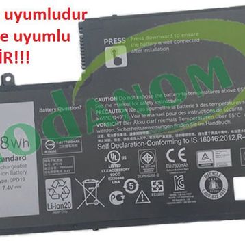 Dell 01V2F6 11.1V Notebook Batarya