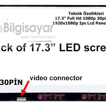 Dell Inspiron 17 5767 17.3 Uyumlu LCD Ekran Panel