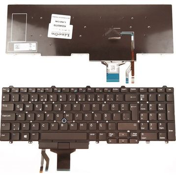 Dell Latitude 5590 5591 Siyah Notebook Klavye