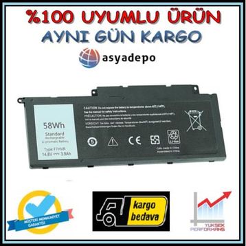 Dell P36F001 Uyumlu Laptop Batarya