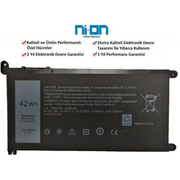 Dell P58F001 P58F Notebook Batarya