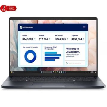Dell Pro 14 Premium BTO308_PA14250-WP Ultra 7 268V 32 GB RAM 1 TB SSD Windows 11 Pro 14 inç Laptop