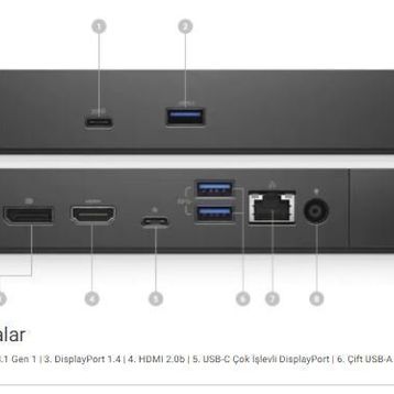 Dell WD19DCS 240 W Performance Dock Çoklayıcı
