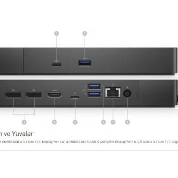 Dell WD19DCS 240 W Performance Dock Çoklayıcı