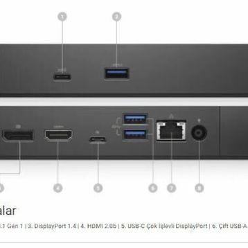 Dell WD19DCS 240 W Performance Dock Çoklayıcı