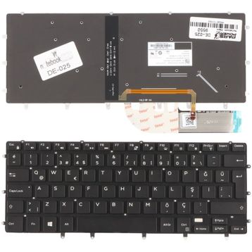 Dell XPS 9550 Işıklı Siyah Notebook Klavye