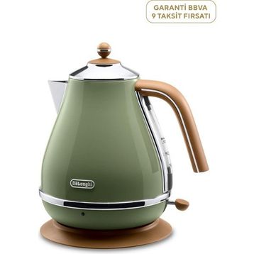 Delonghi KBOV2001.GR Icona Vintage 2000 W 1.7 L Kapasiteli Yeşil Su Isıtıcı
