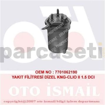 Delphi 7701061576 Mazot Filtresi
