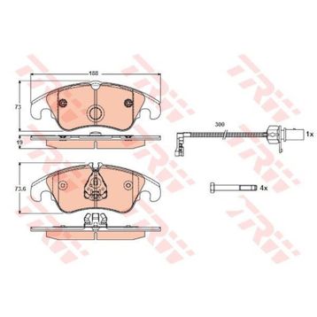 Delphi Audi A4 A5 A6 A7 Q5 2008 Fişli Ön Balata